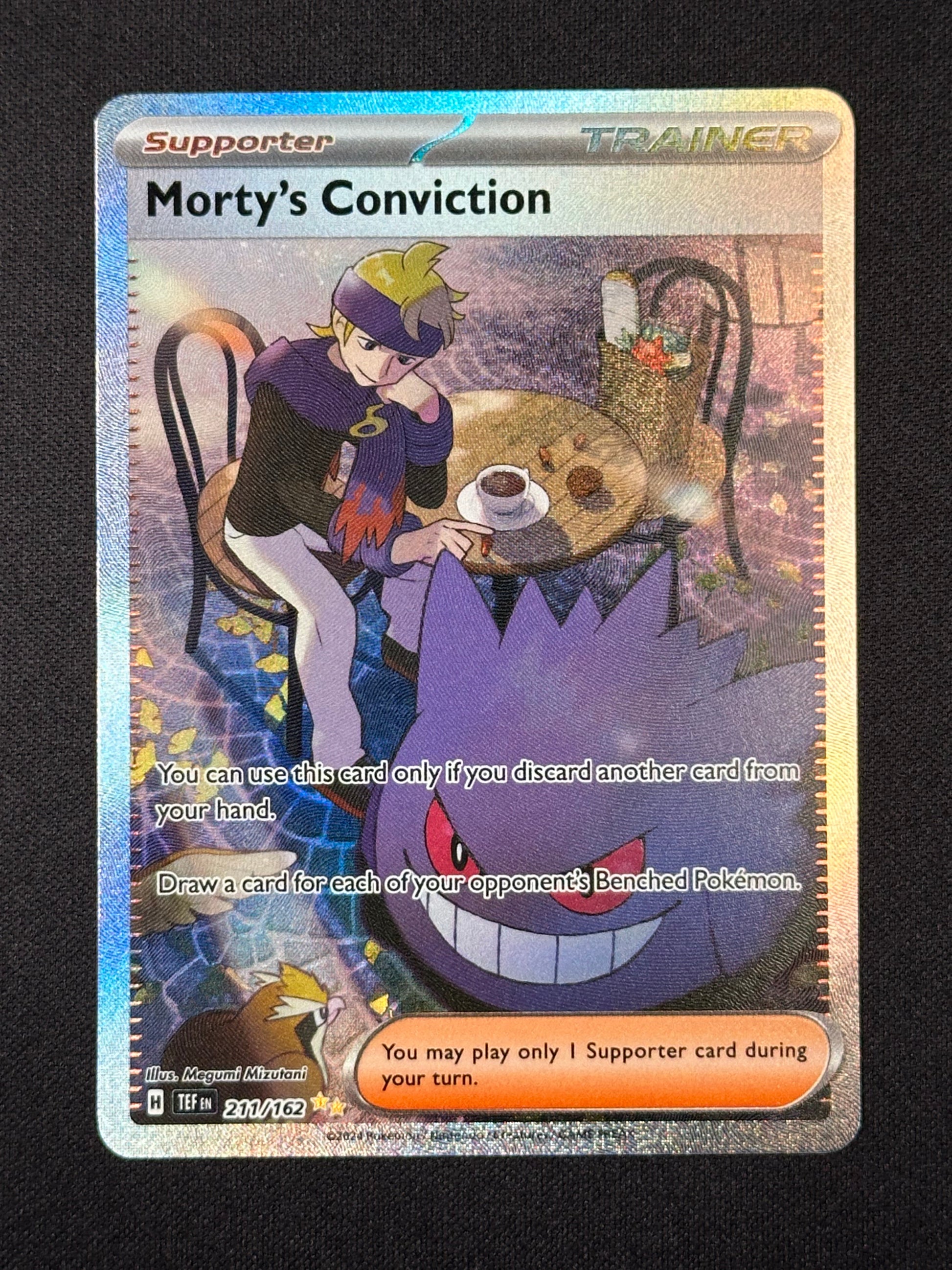 Morty's Conviction Holofoil 211/162 Special Illustration Rare SV05: Temporal Forces Near Mint