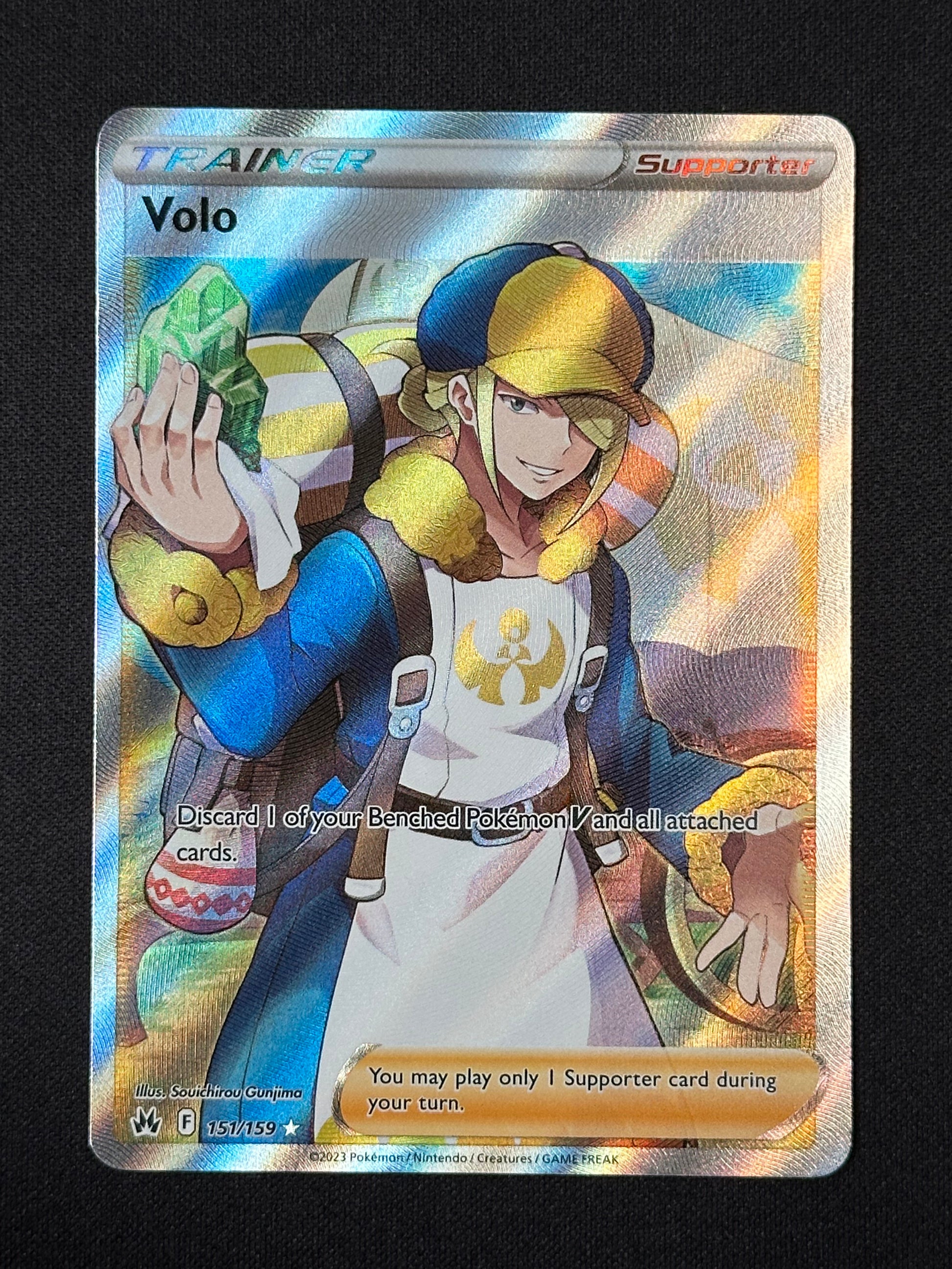 Volo (Full Art) Holofoil 151/159 Ultra Rare Crown Zenith Near Mint